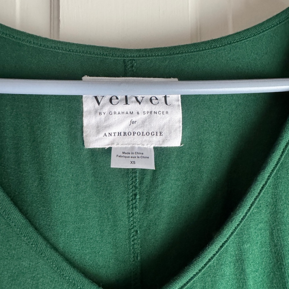 Velvet by Graham & Spencer for Anthropologie Emerald Mini Dress - Picture 3 of 9